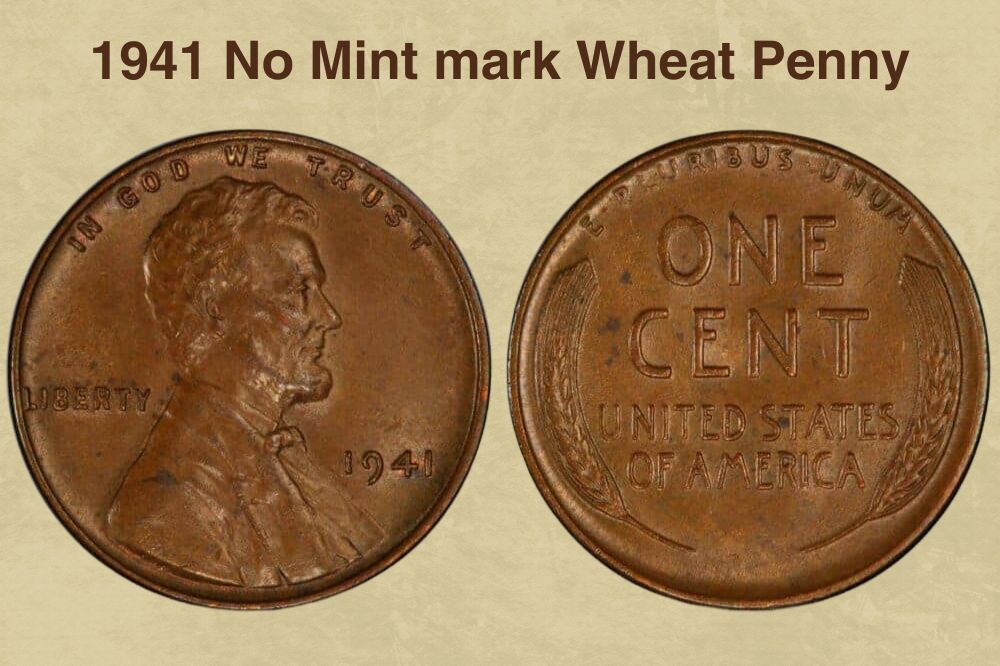 1941 No Mint mark Wheat Penny