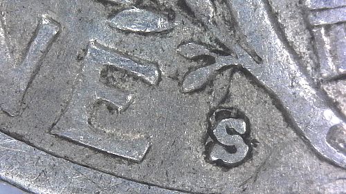 1941 S Dime, Repunched Mint Mark