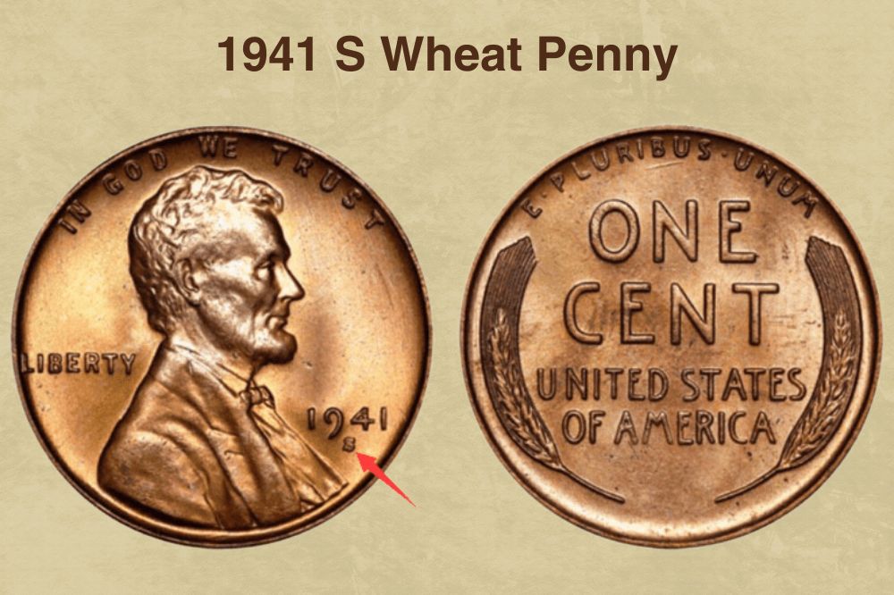 1941 S Wheat Penny