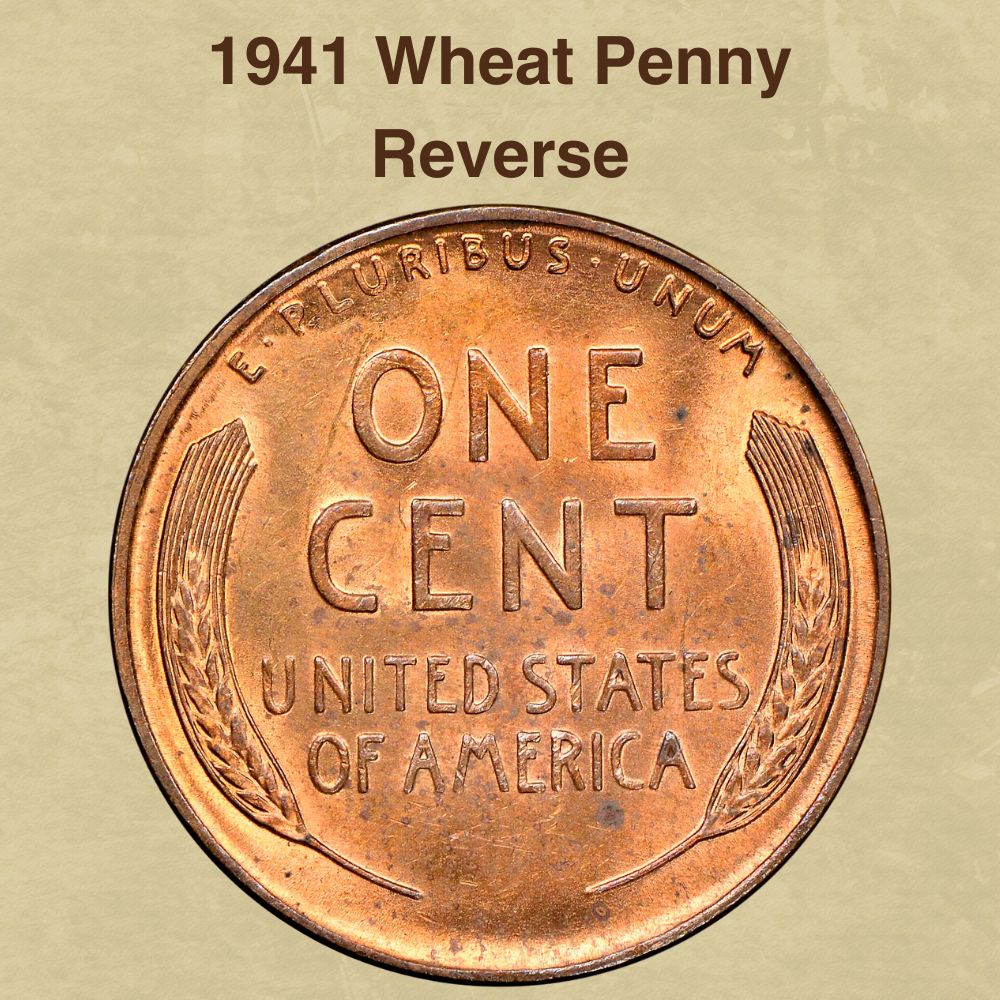 1941 Wheat Penny Reverse