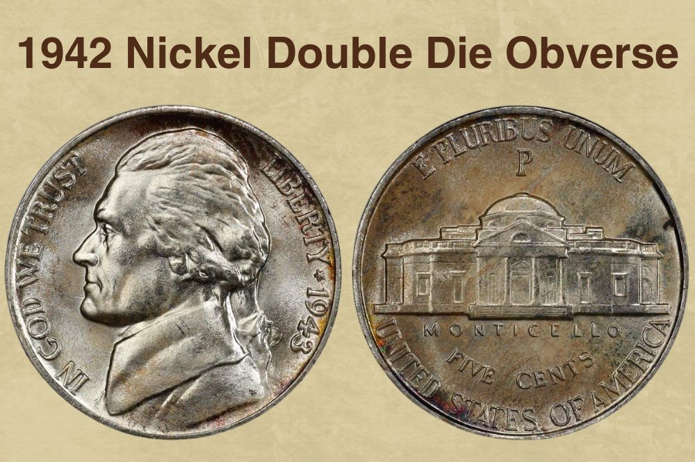 1942 Nickel Double Die Obverse