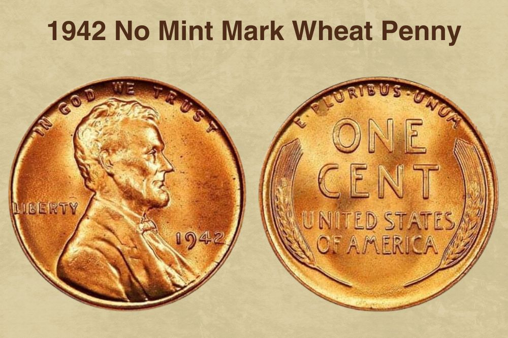 1942 No Mint Mark Wheat Penny