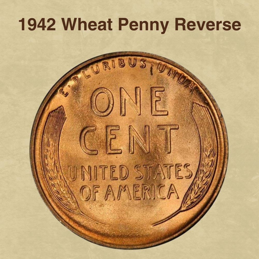 1942 Wheat Penny Reverse