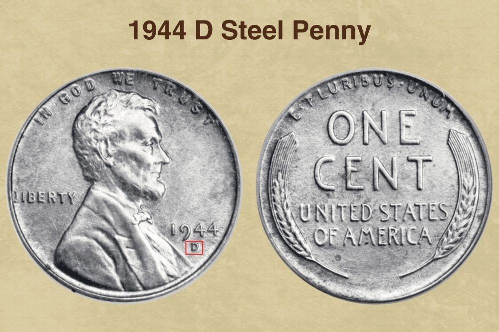 1944 D steel penny