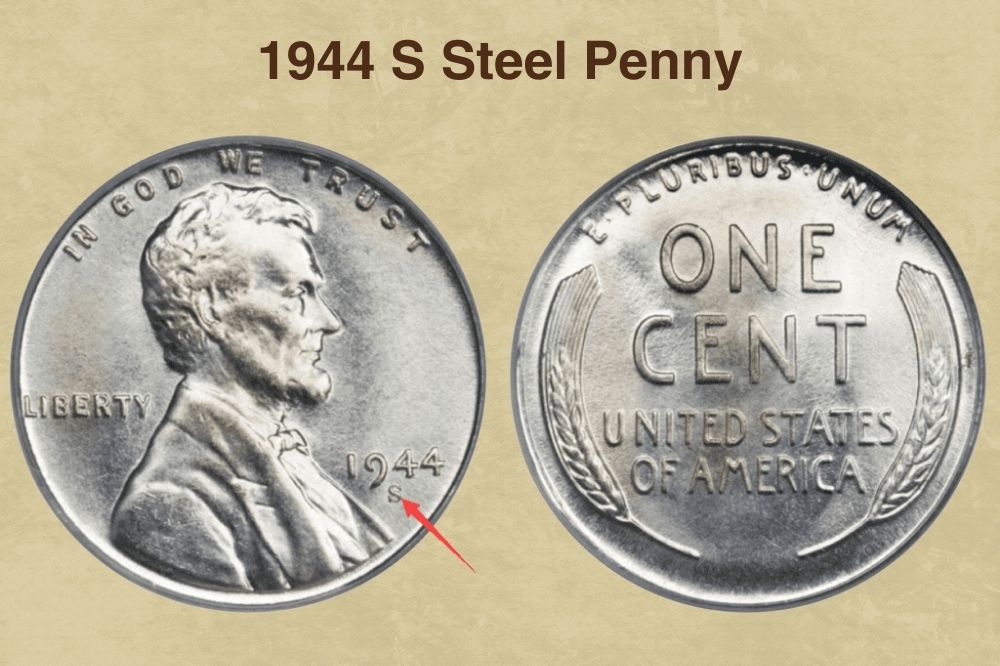 1944 S steel penny