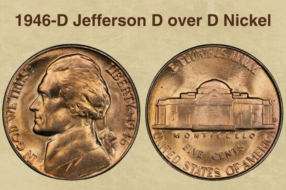 1946-D Jefferson D over D Nickel