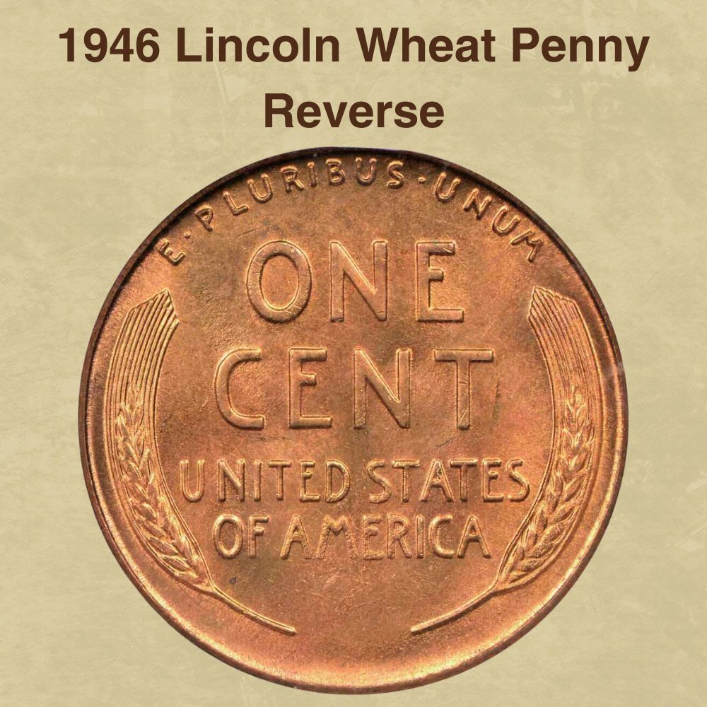 1946 Lincoln Wheat Penny Reverse