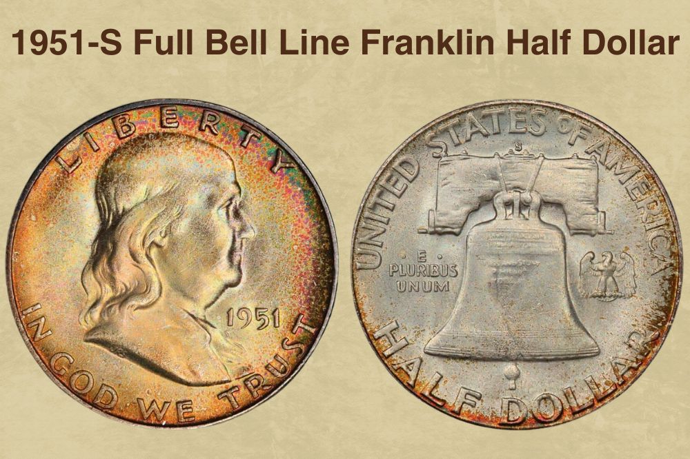 1951-S Full Bell Line Franklin Half Dollar