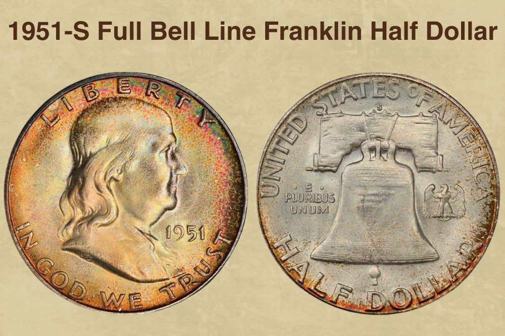 1951-S Full Bell Line Franklin Half Dollar