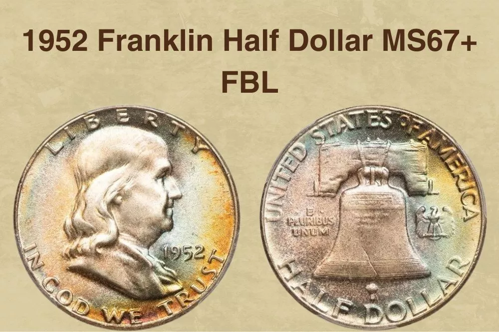 1952 Franklin Half Dollar MS67+ FBL