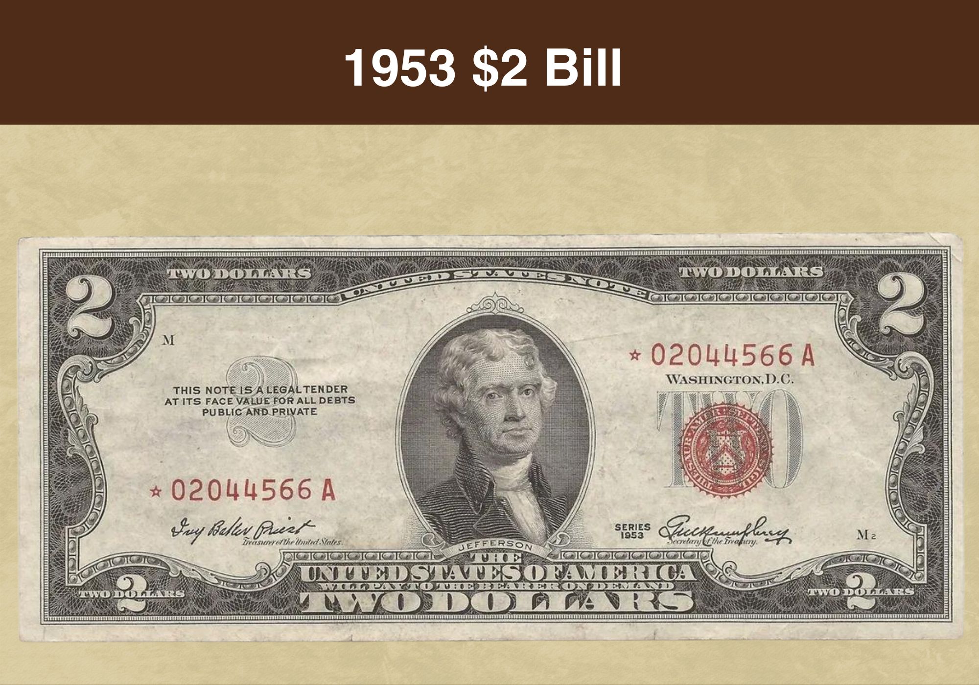 1953 $2 Bill Value