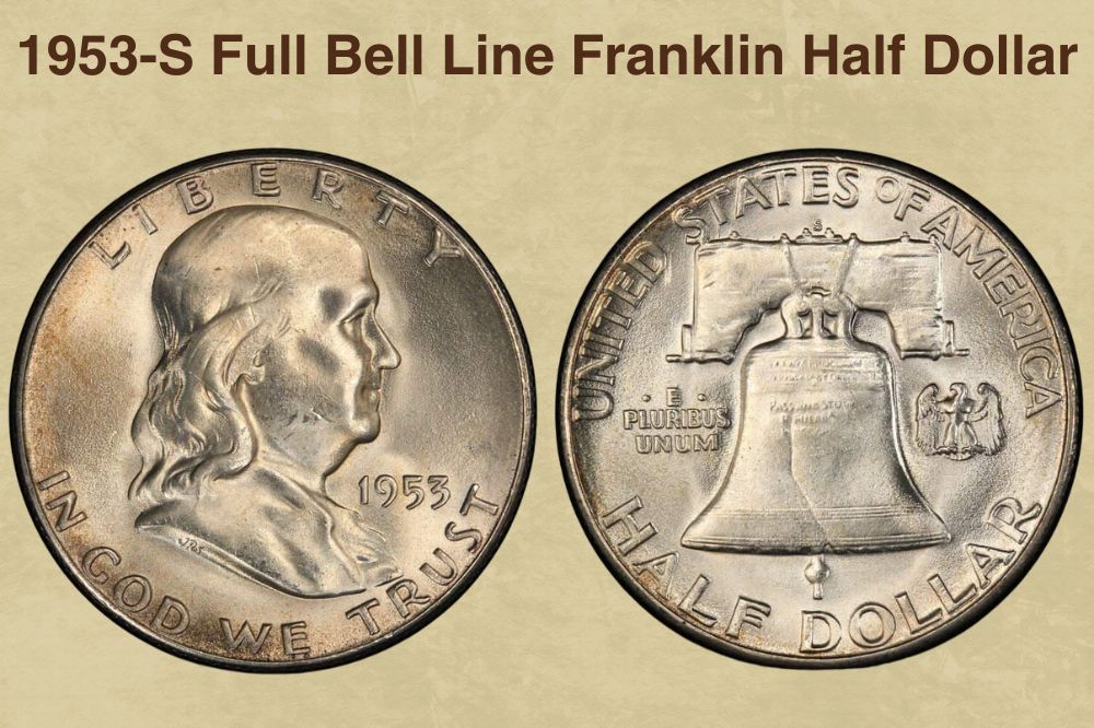 1953-S Full Bell Line Franklin Half Dollar