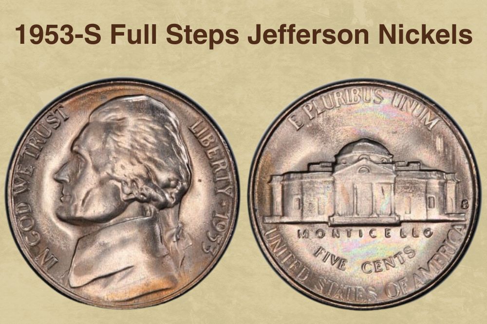 1953-S Full Steps Jefferson Nickels