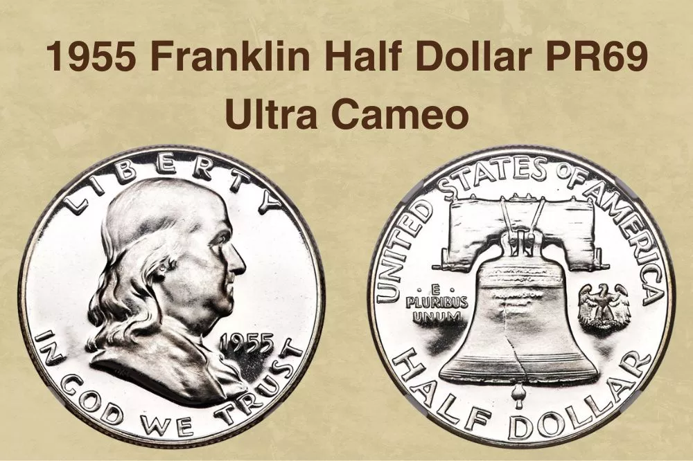 1955 Franklin Half Dollar PR69 Ultra Cameo