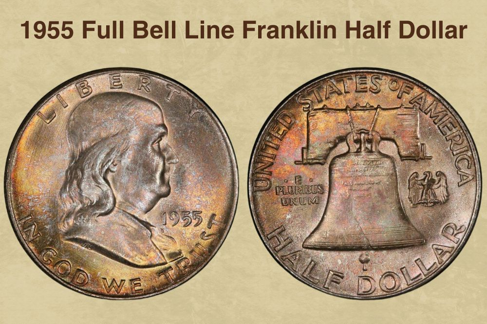 1955 Full Bell Line Franklin Half Dollar