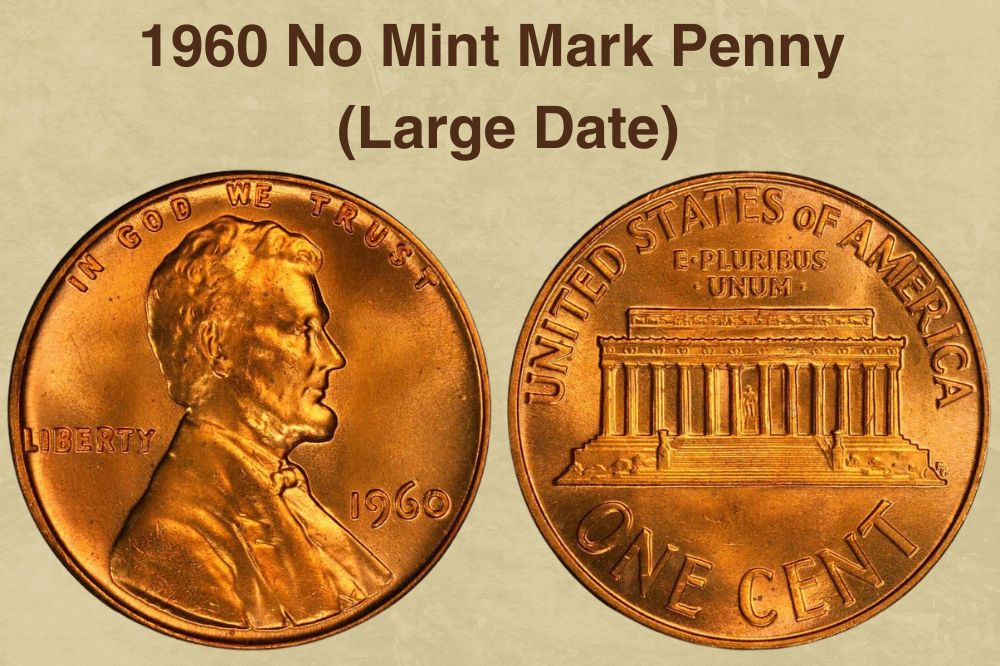 1960 No Mint Mark Penny (Large Date)