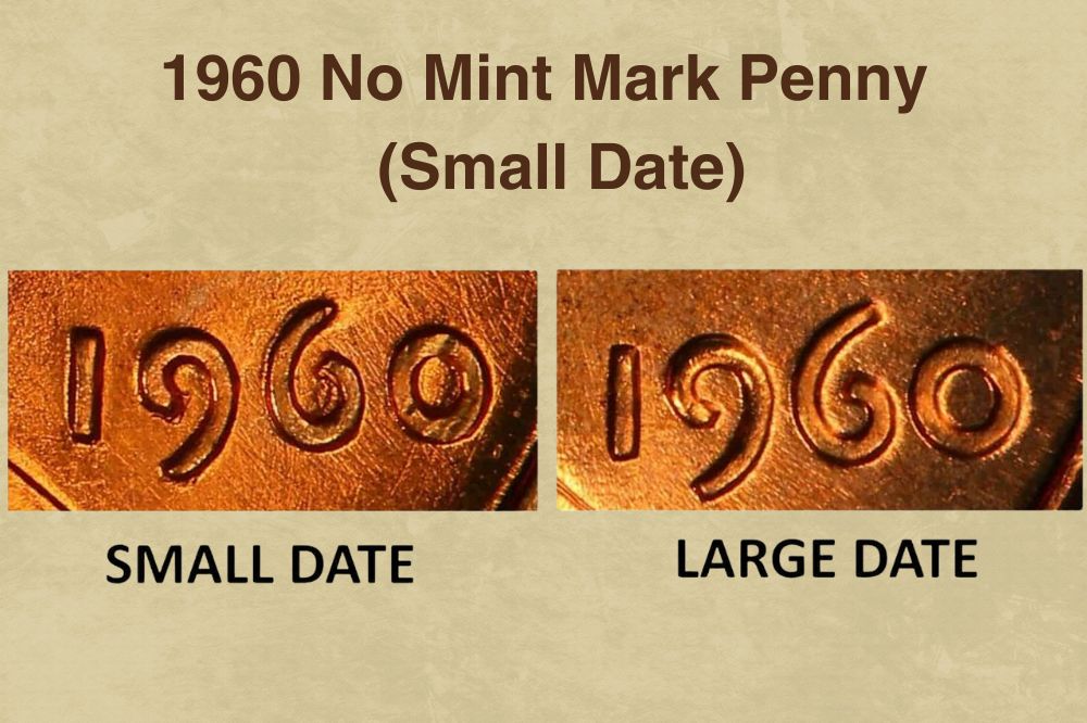 1960 No Mint Mark Penny (Small Date)