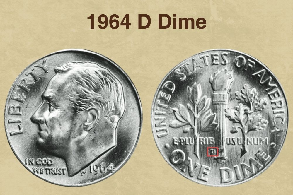 1964 D Dime