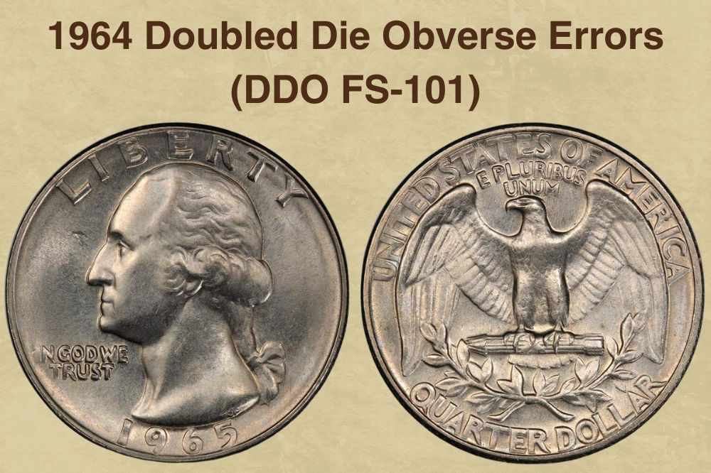 1964 Doubled Die Obverse Errors (DDO FS-101)