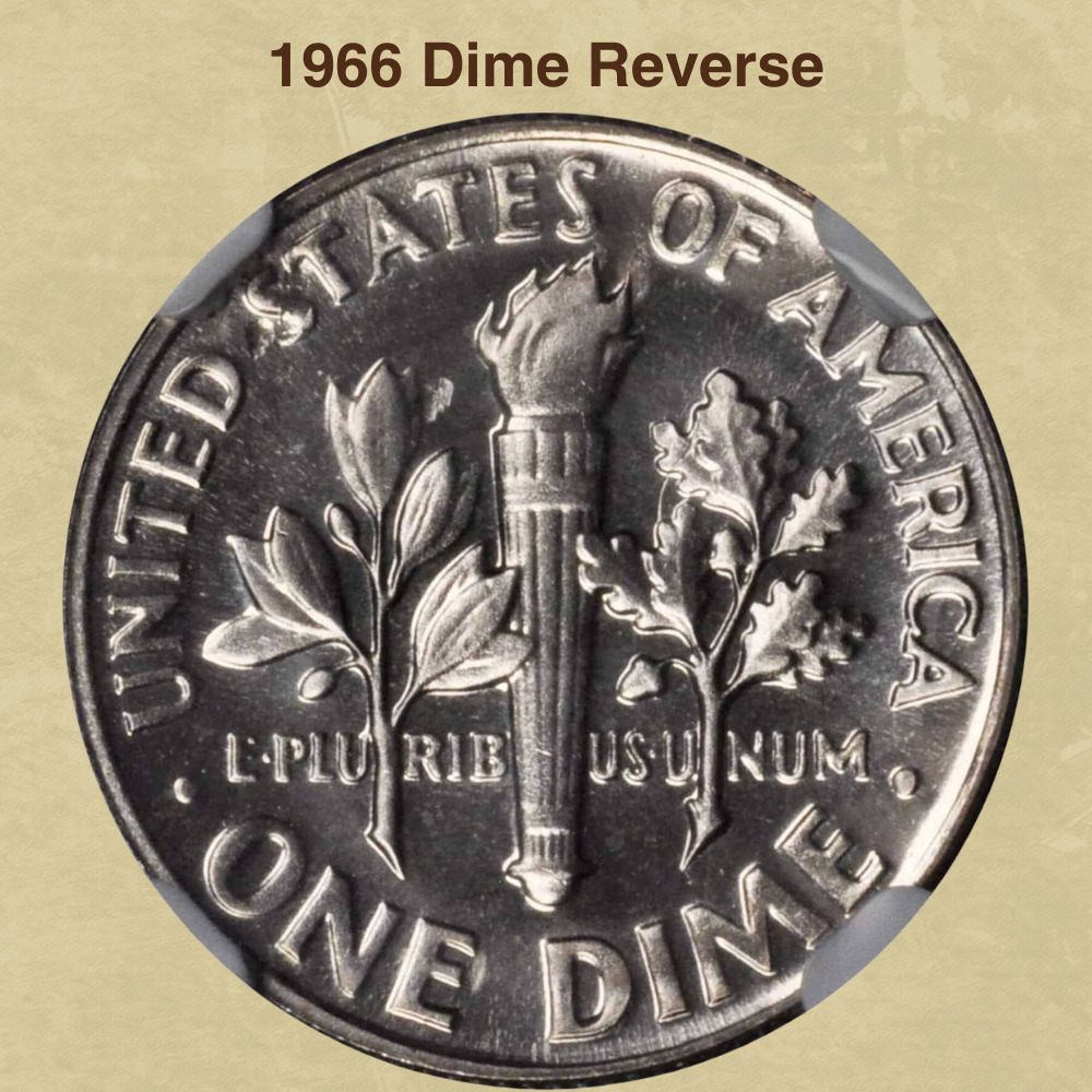 1966 Dime Reverse