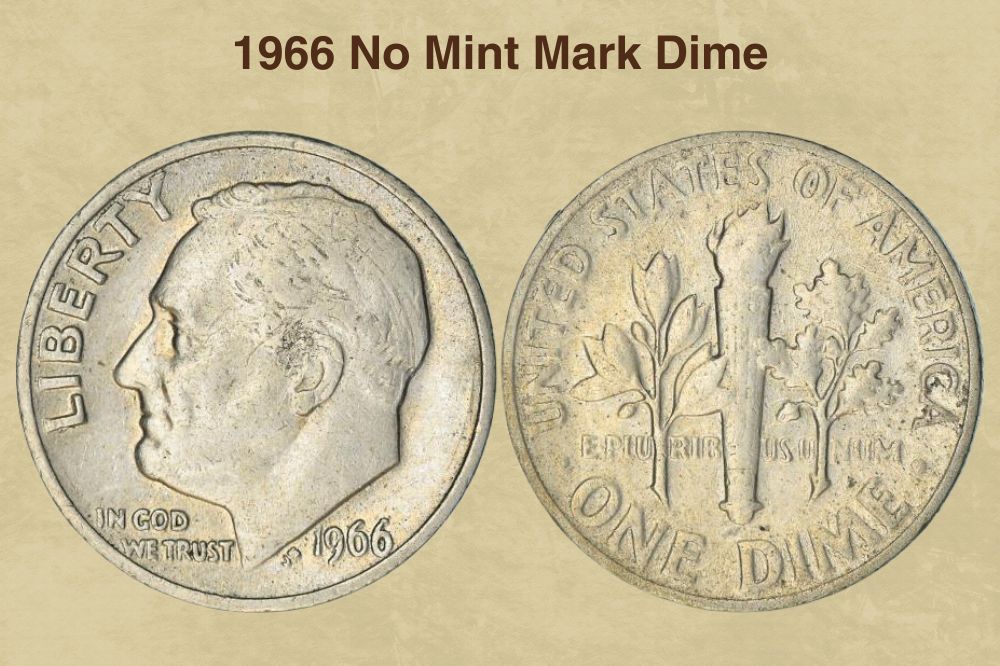 1966 No Mint Mark Dime