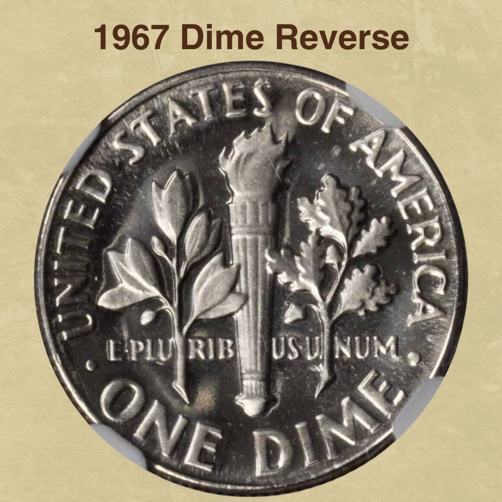 1967 Dime Reverse