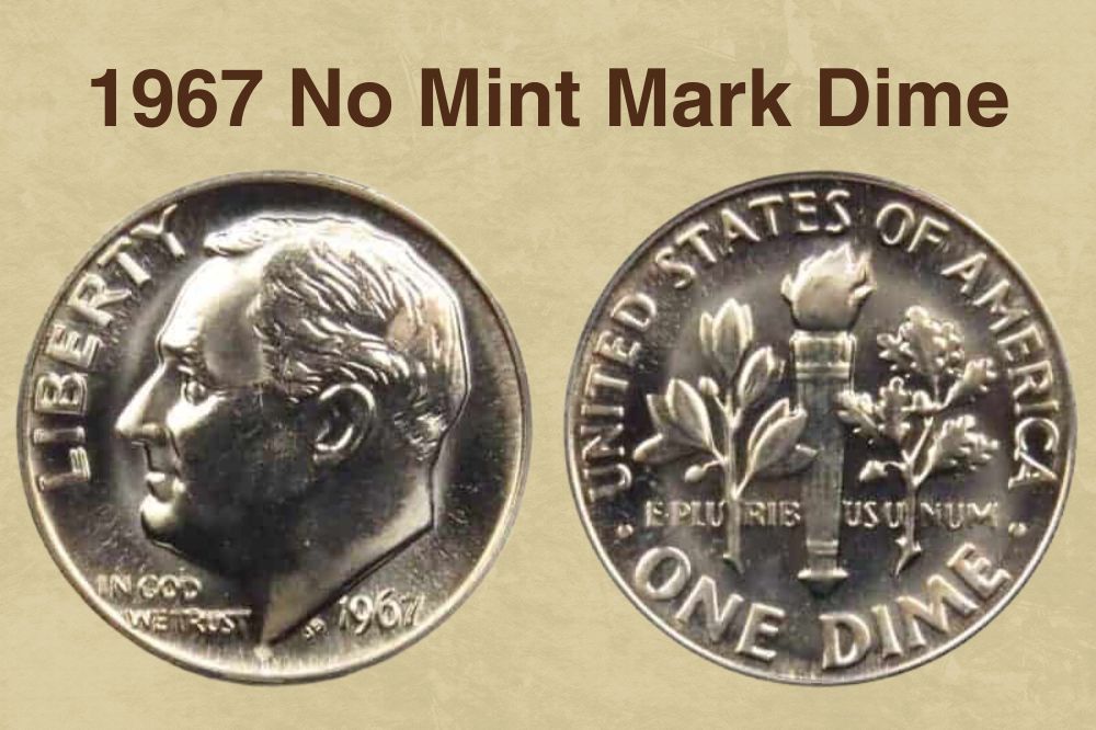 1967 No Mint mark dime