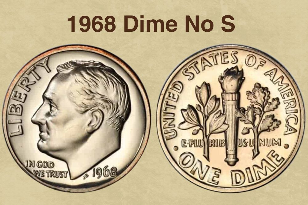 1968 Dime No S 