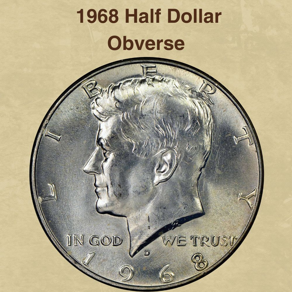1968 Half Dollar Obverse