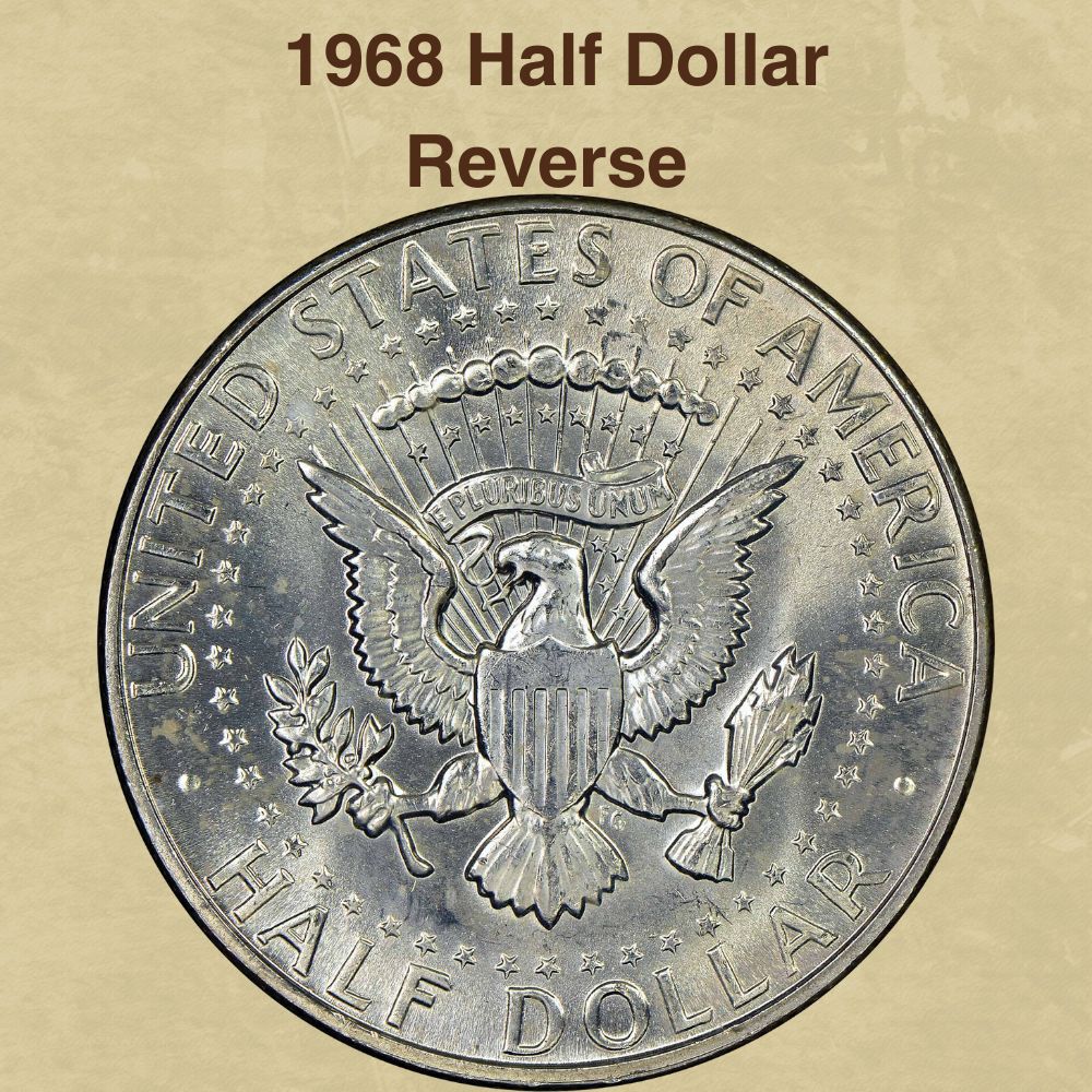 1968 Half Dollar Reverse