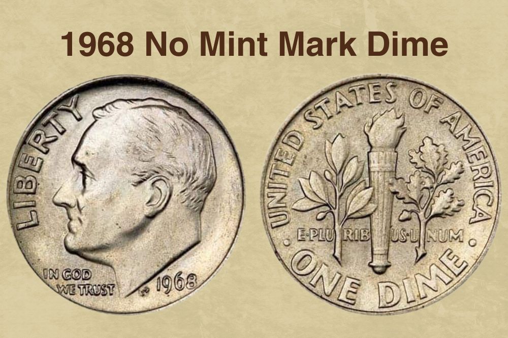 1968 No Mint mark dime