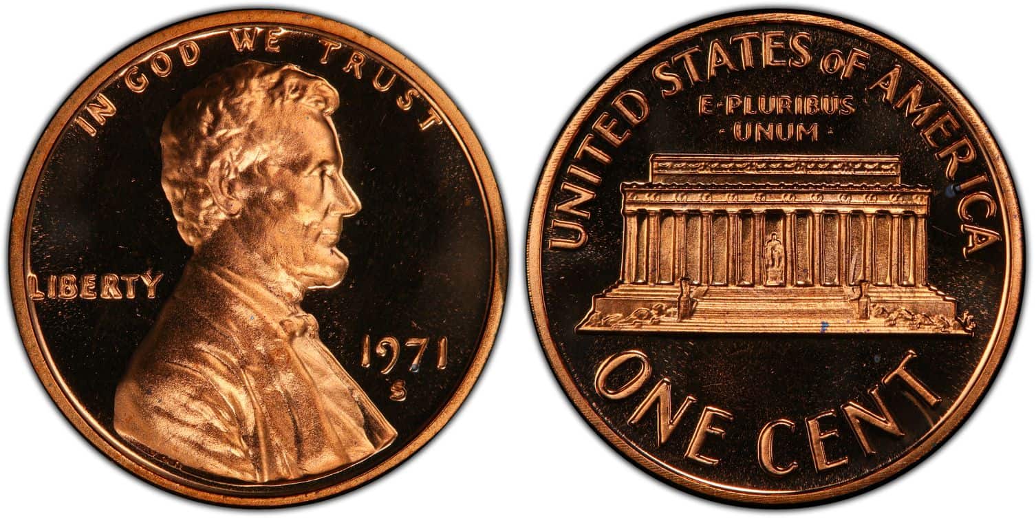 1971-S Doubled Die Obverse Proof Penny