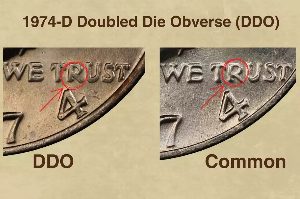 1974-D Doubled Die Obverse (DDO)