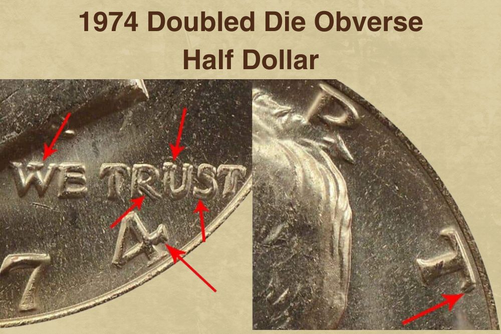 1974 Doubled Die Obverse Half Dollar