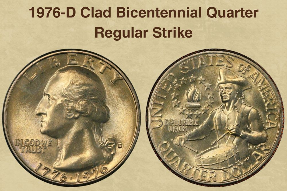 1976-D Clad Bicentennial Quarter Regular Strike