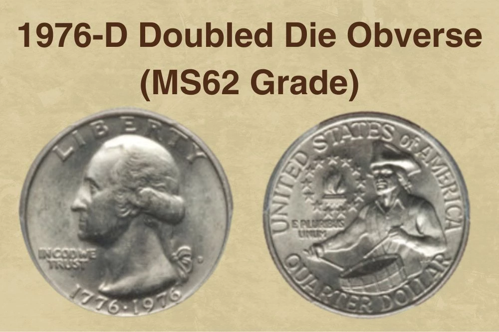 1976-D Doubled Die Obverse (MS62 Grade)