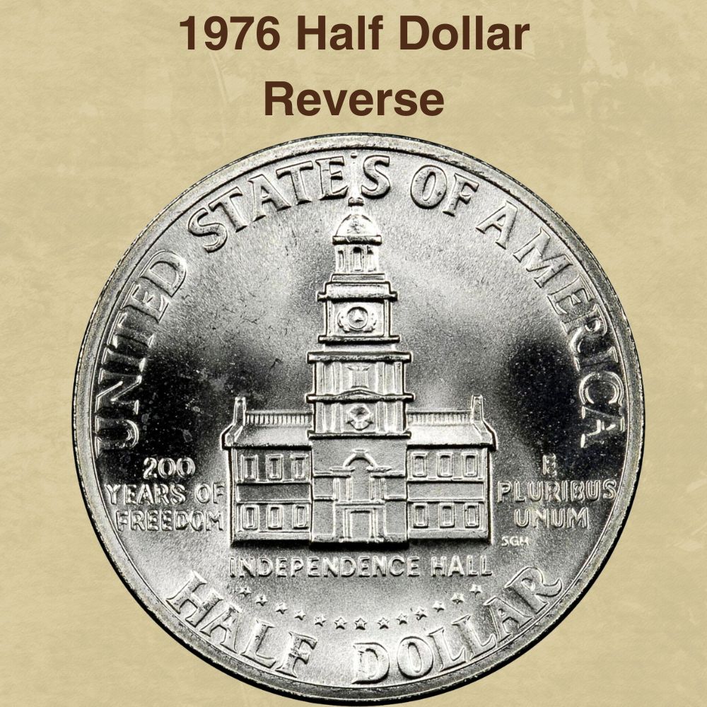 1976 Half Dollar Reverse
