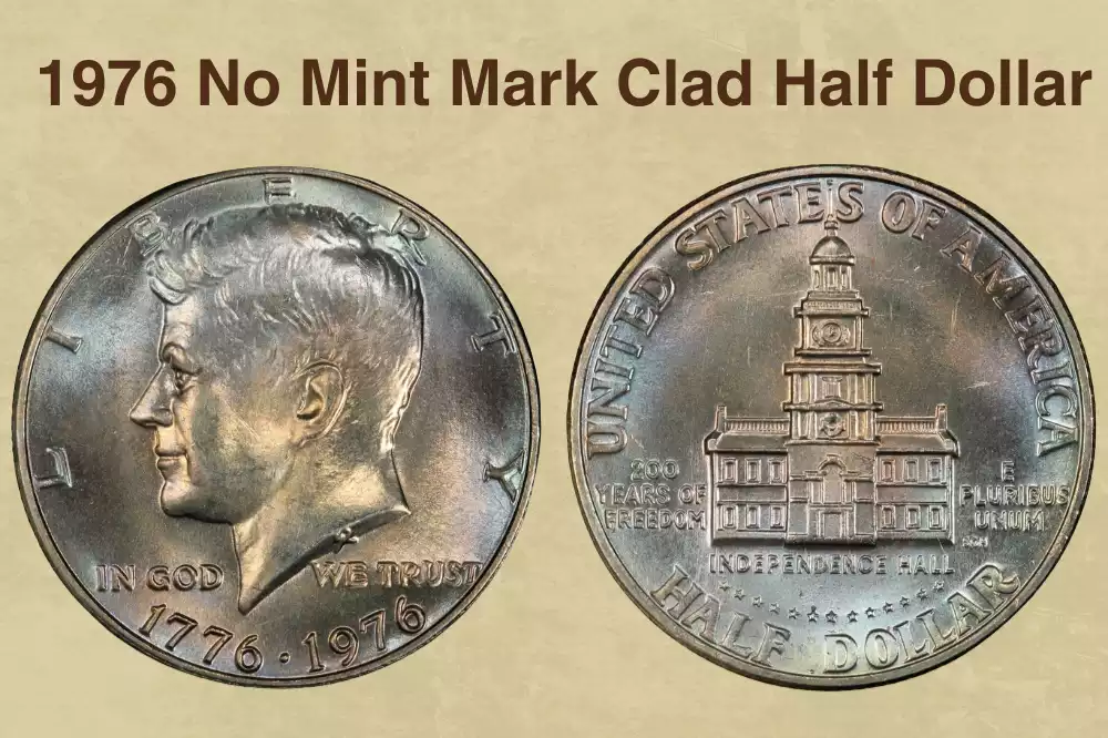 1976 No Mint Mark Clad Half Dollar Value
