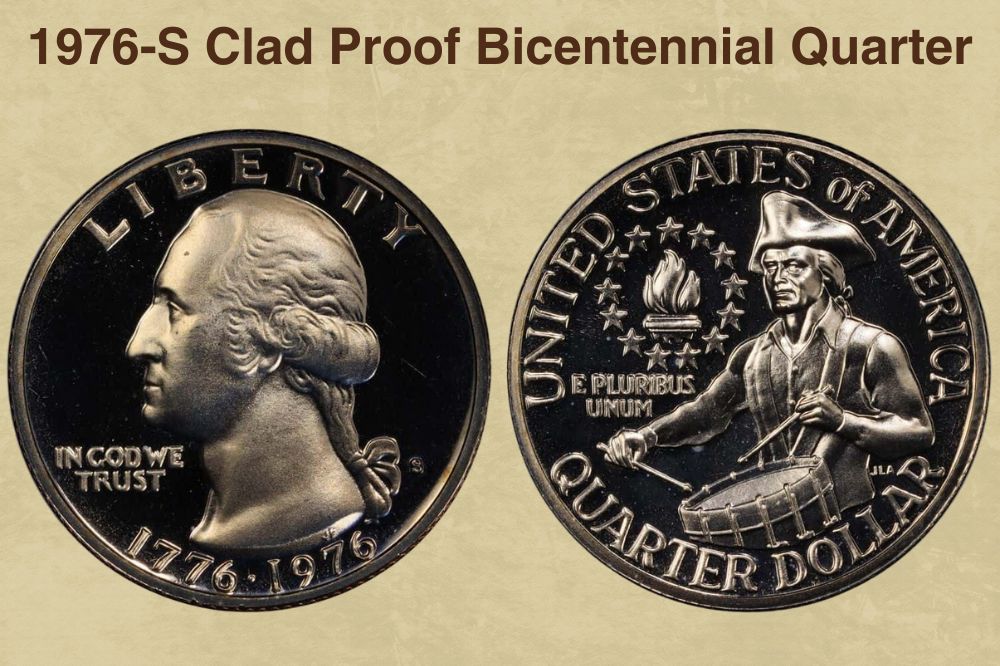 1976-S Clad Proof Bicentennial Quarter