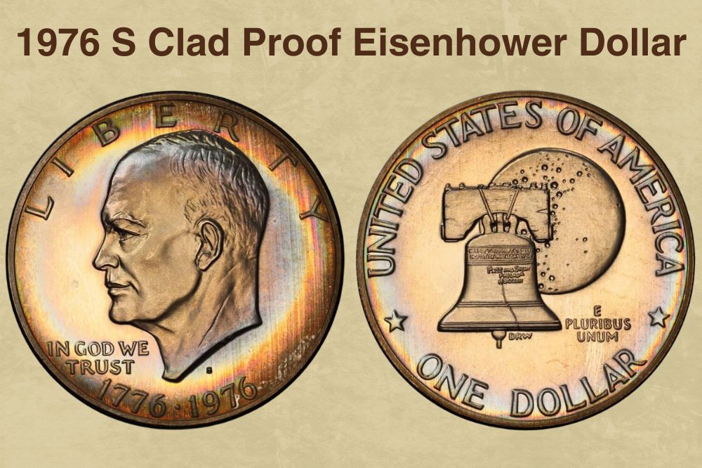 1976 S Clad Proof Eisenhower Dollar