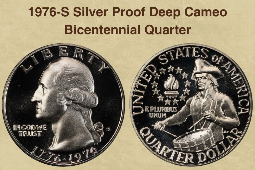 1976-S Silver Proof Deep Cameo Bicentennial Quarter