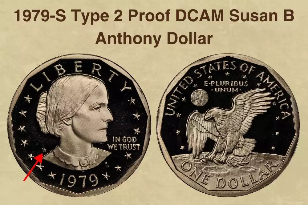 1979-S Type 2 Proof DCAM Susan B Anthony Dollar