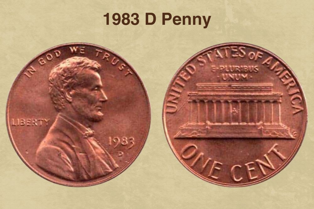 1983 D Penny