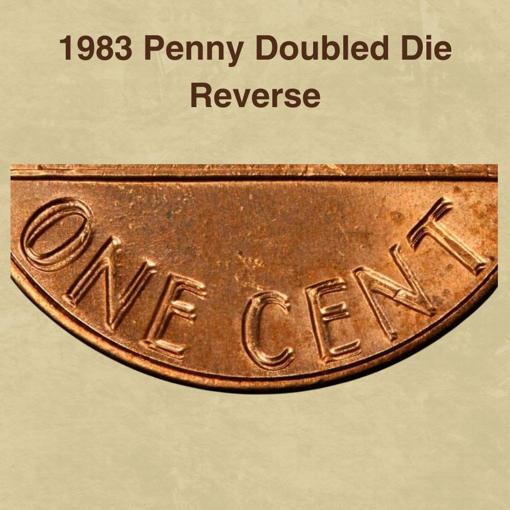 1983 Penny Doubled Die Reverse