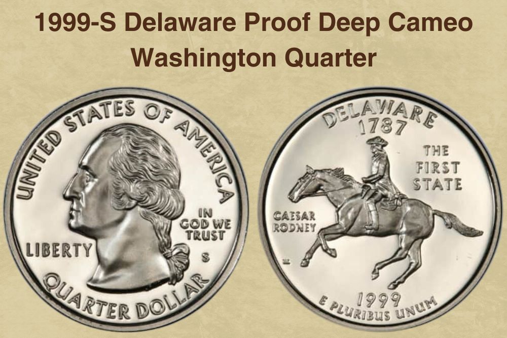 1999-S Delaware Proof Deep Cameo Washington Quarter