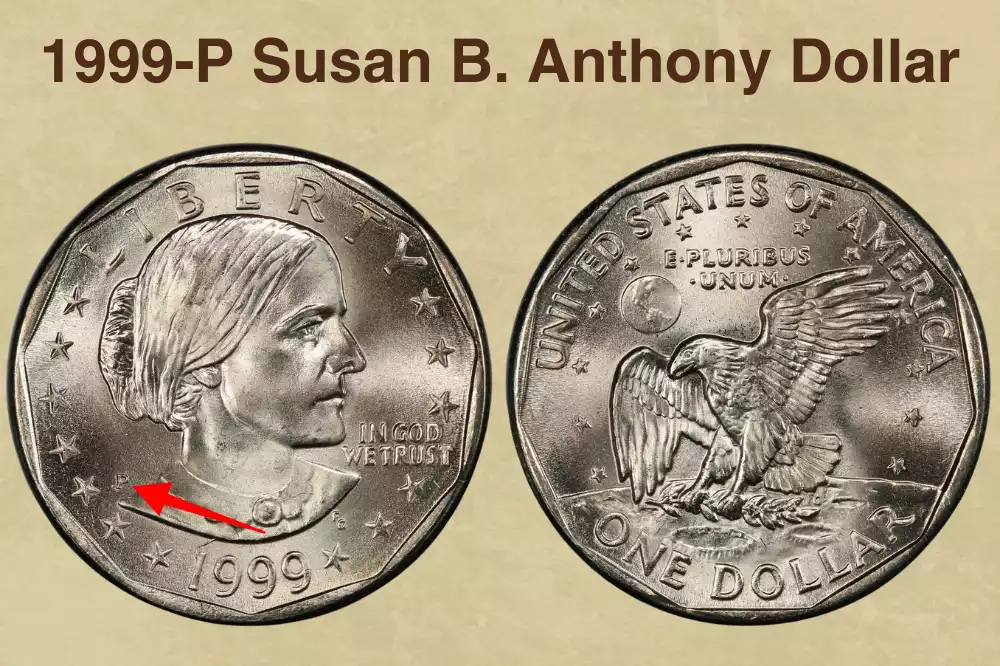 1999-P Susan B. Anthony Dollar