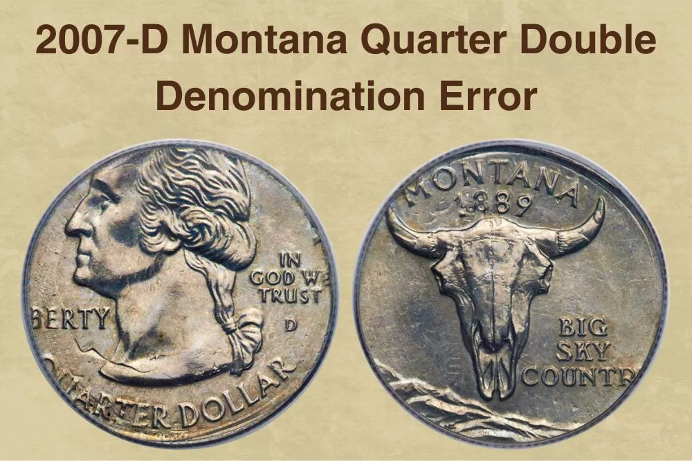 2007-D Montana Quarter Double Denomination Error