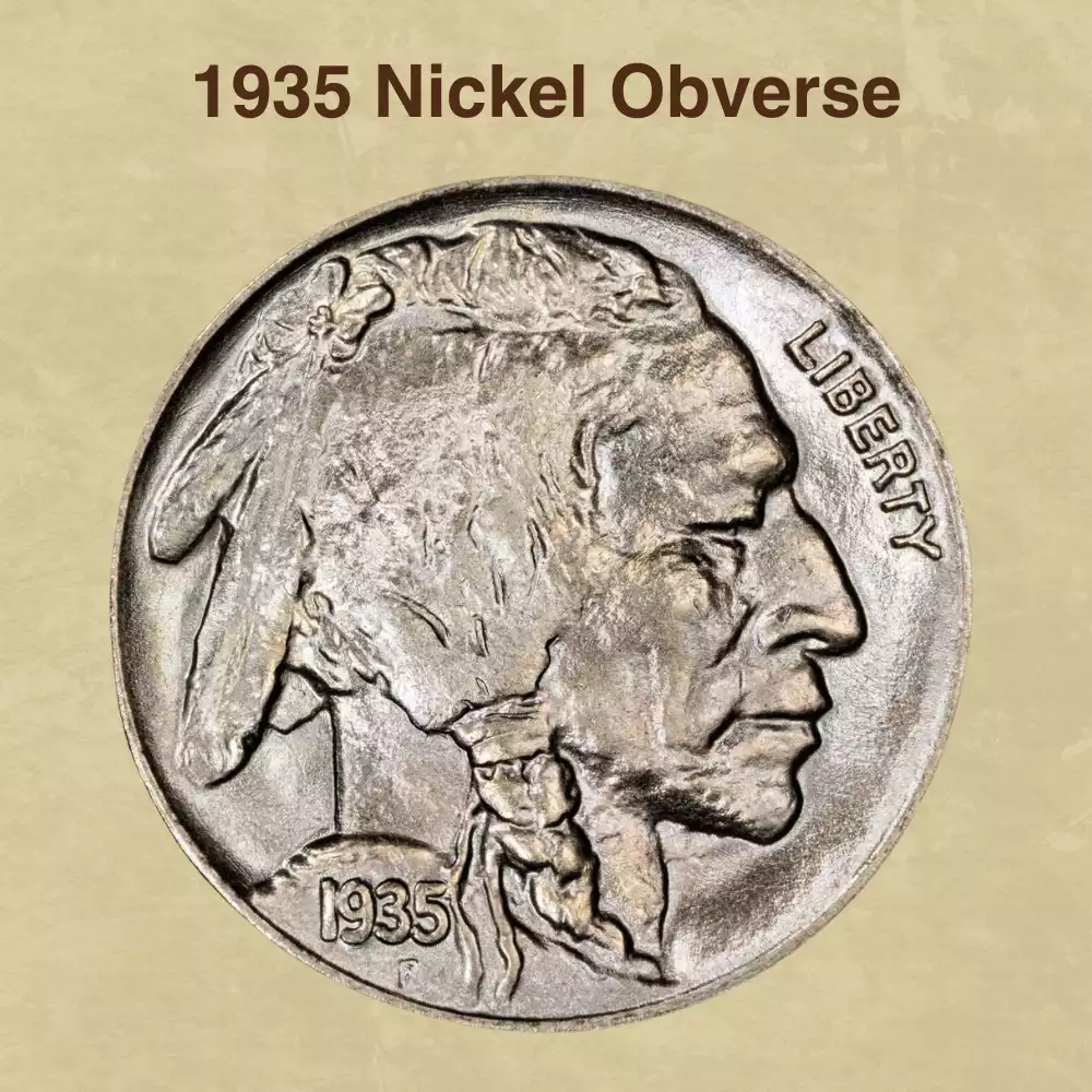 The Obverse Of The 1935 Nickel