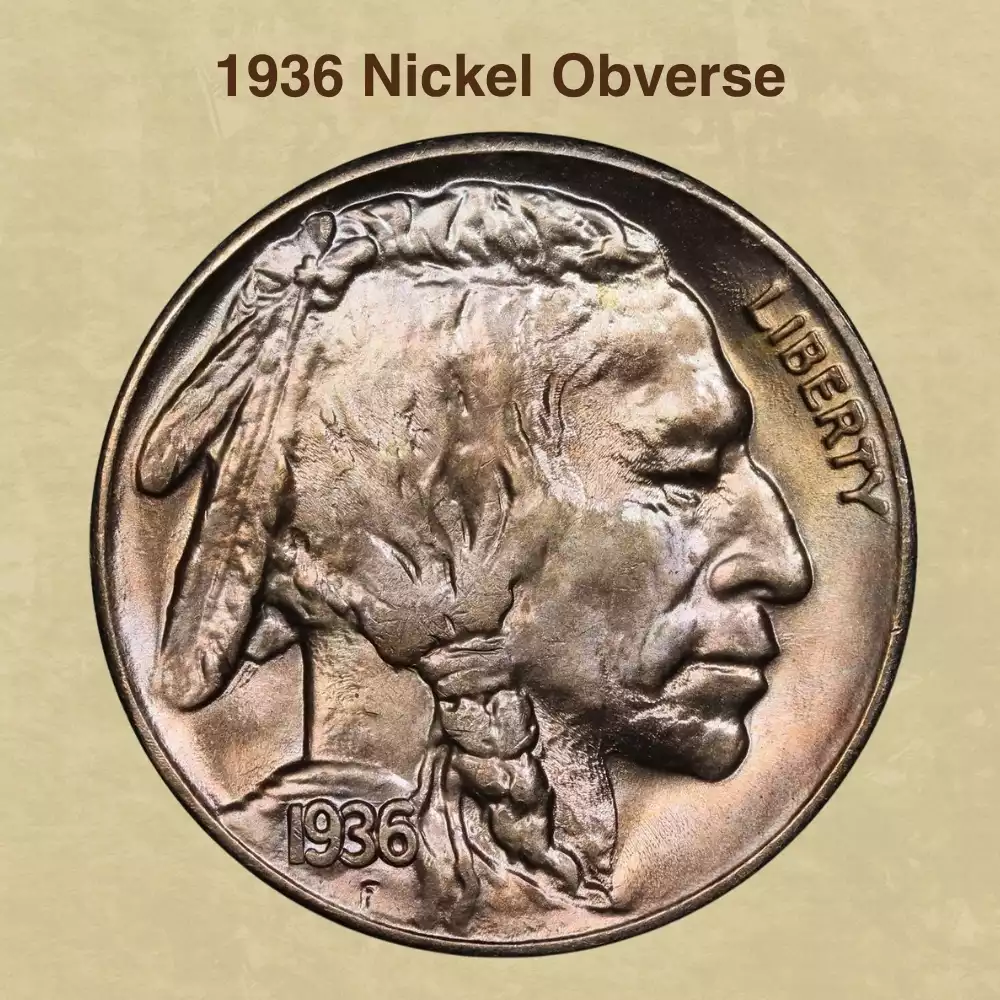 The Obverse Of The 1936 Nickel