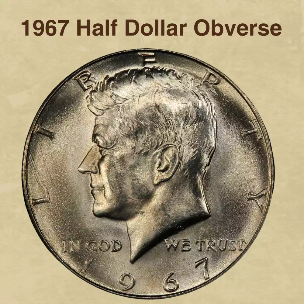 The Obverse Of The 1967 Half Dollar